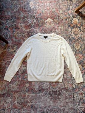 Quince Cashmere Crewneck Sweater in Ivory